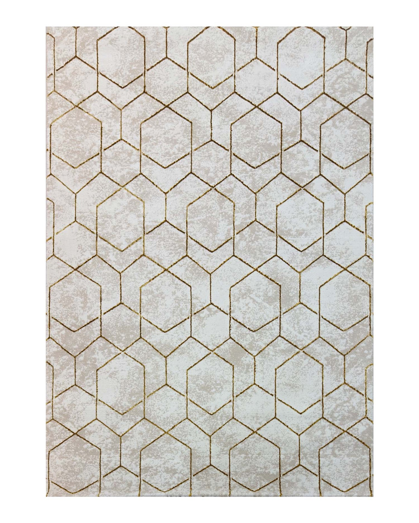 Turkish Area Rug Gamma Premium Collection GOLD/BEIGE 362B