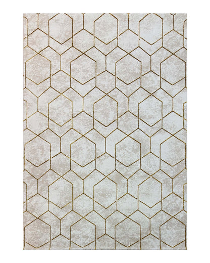 Turkish Area Rug Gamma Premium Collection GOLD/BEIGE 362B