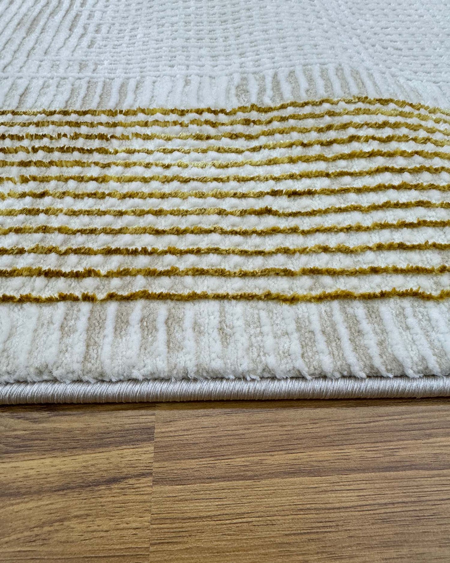 Turkish Area Rug Gamma Premium Collection GOLD/BEIGE 517A