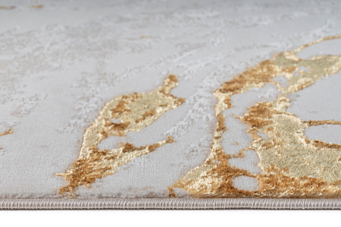 Turkish Area Rug Gamma Premium Collection GOLD/BEIGE 0691A